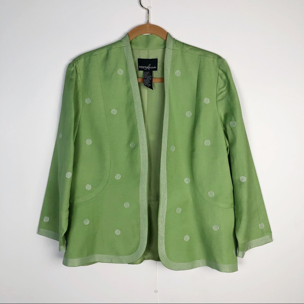 POSITIVE ATTITUDE POLKA DOT JACKET
